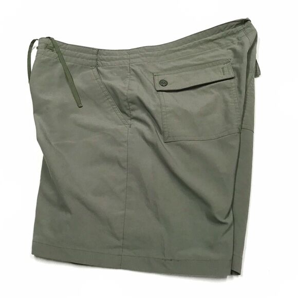 PATAGONIA Inter-Continental Cargo Shorts Women 10 L Military Olive Green Nylon - Picture 4 of 15